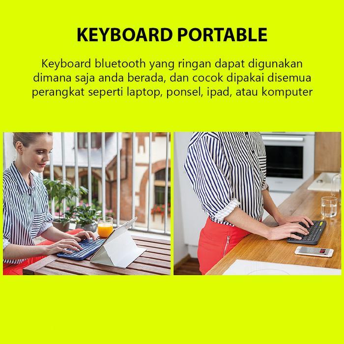 Logitech K380 Keyboard Wireless Bluetooth Komputer Multifungsi Keyboard Logitech K380