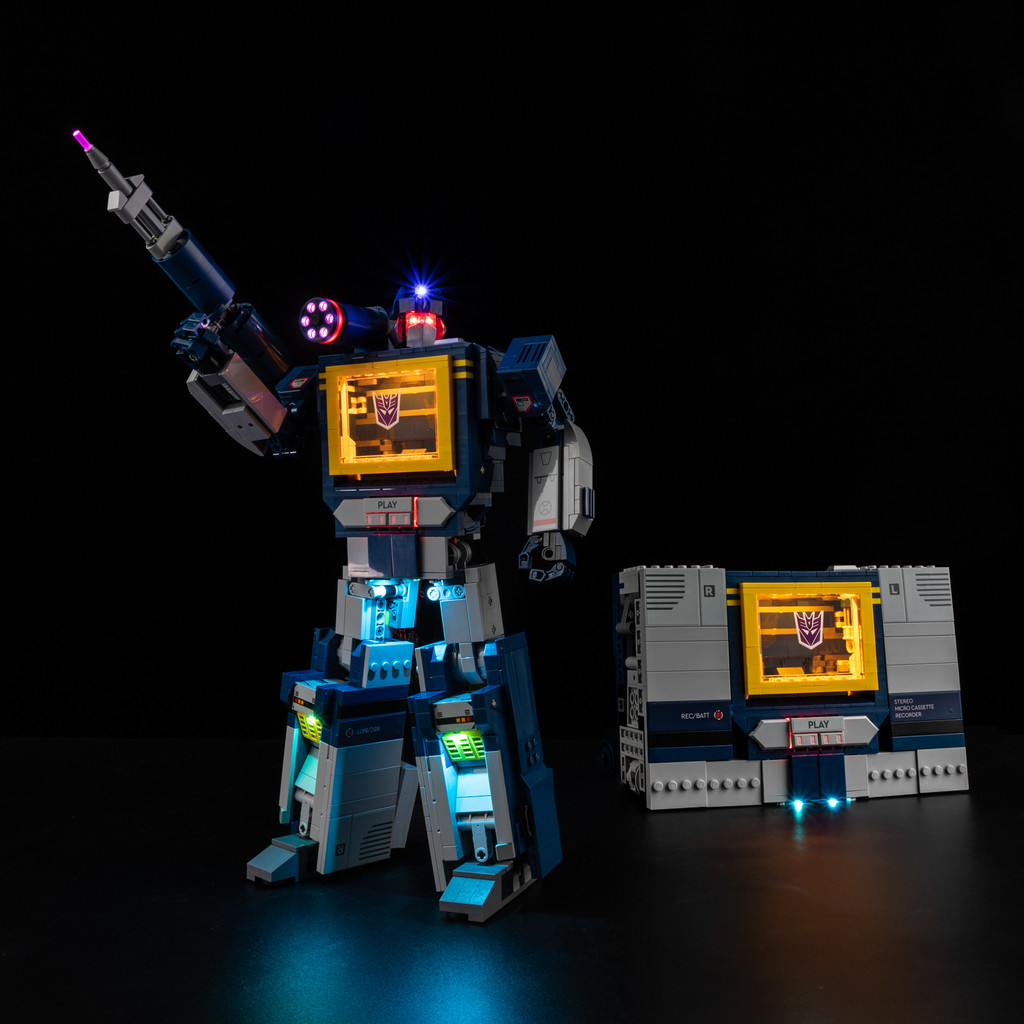 Led Light Kit Suitable for LEGO Transformers: Soundwave Icons 10358 Not Include Building Block(Only