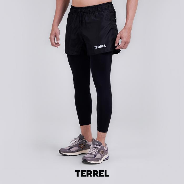 Terrel sportswear compression short active black Terrel sportswear Celana Training Pendek Pria