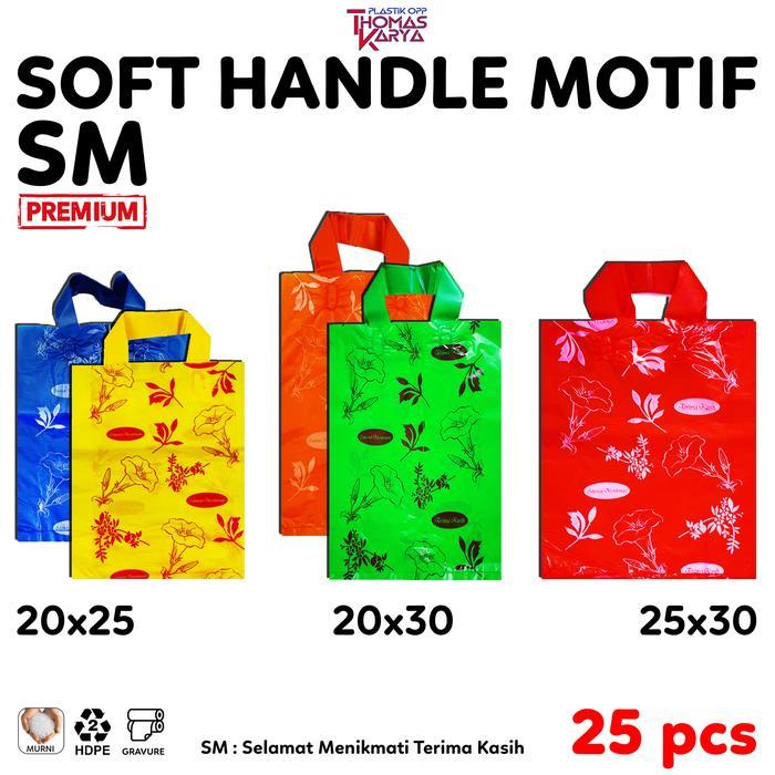 Plastik Hajatan 20X25 20X30 25X30 Motif Selamat Menikmati Terima Kasih Isi 25 Kantong Softhandle