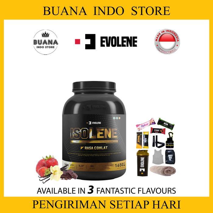 PROMO Evolene Isolene Whey Protein Isolate 50 Sachet - Susu Suplemen Fitness GYM