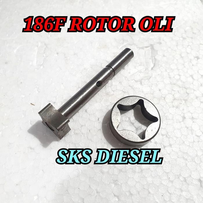 186F 186FA ROTOR POMPA OLI MESIN DIESEL GENSET SILENT KIPOR KRISBOW