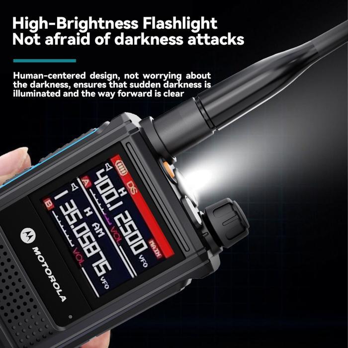 Best Seller Walkie Talkie Ht Motorola Gp338 Plus 15W, Jangkauan Hingga 20 Km, Tahan Air Ip54,