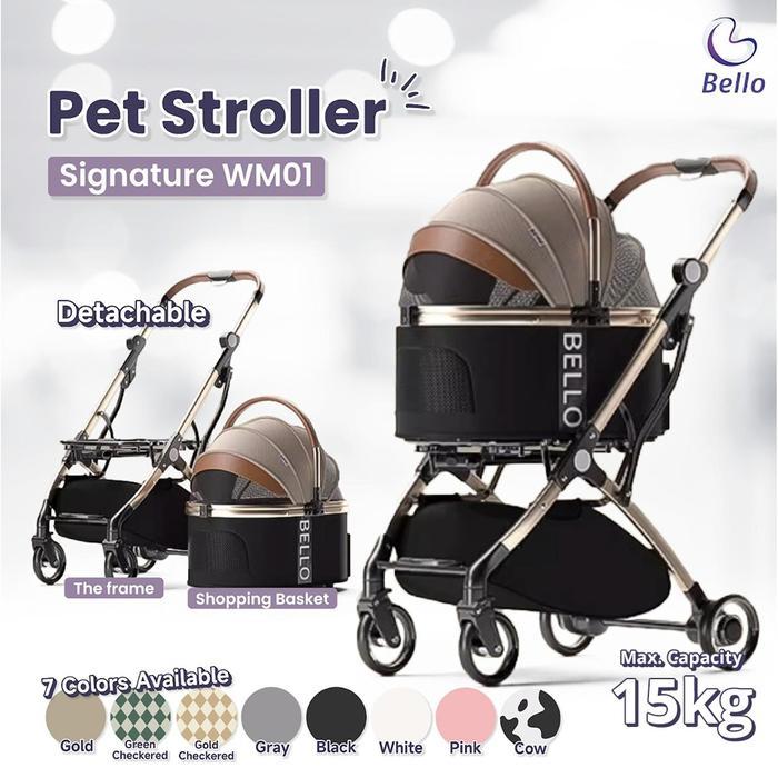 BELLO Pet Stroller Detachable Signature WM01