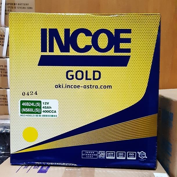 Aki Mobil Toyota Kijang Innova Incoe Gold Ns60Ls Aki Basah