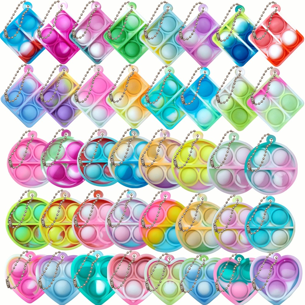 32Pcs Pop Bracelet Fidget Toy Pack Set Wearable Fidget Bracelets Push Poping Bubble Sensory Stress