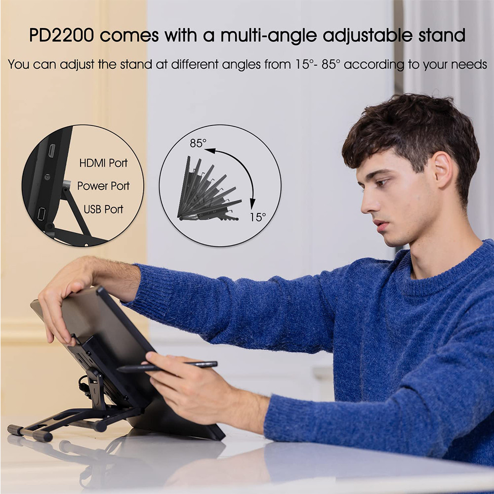 Digital Pen Tablet Display Graphic Drawing Monitor 21.5 Inch Full Lamination Drawing Graphic Tablet