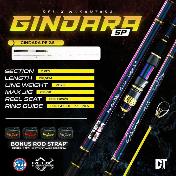 Relix Nusantara Gindara Joran Pancing I Rod Jigging Spinning Ultralight Overhead Pe 0.8 1.0 1.5 2.5