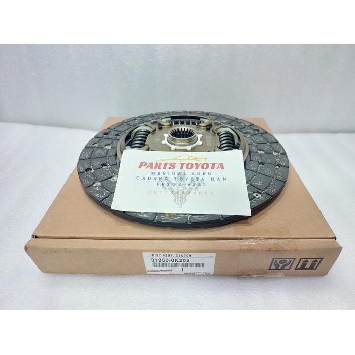 KAMPAS PLAT KOPLING CLUTCH DISC FORTUNER HILUX DIESEL ASLI ORIGINAL 31250-0K205 TOPPSSS