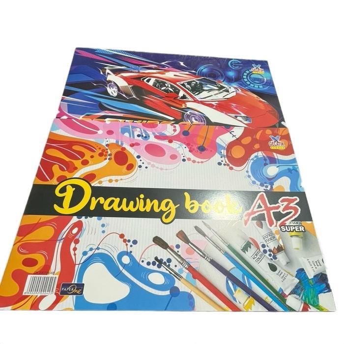 Grosir Buku Gambar A3 / Buku Gambar Besar A3 / Drawing Book Dewasa Kertas Stationery Putih Terlaris