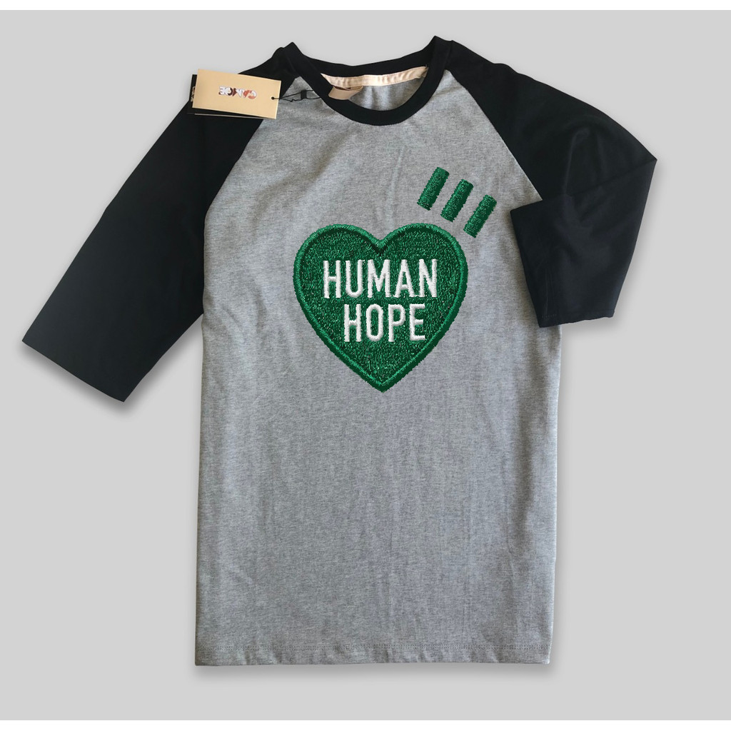 Kaos Raglan Human Hope x J Hope BTS Japanese streetwear Human Made Logo