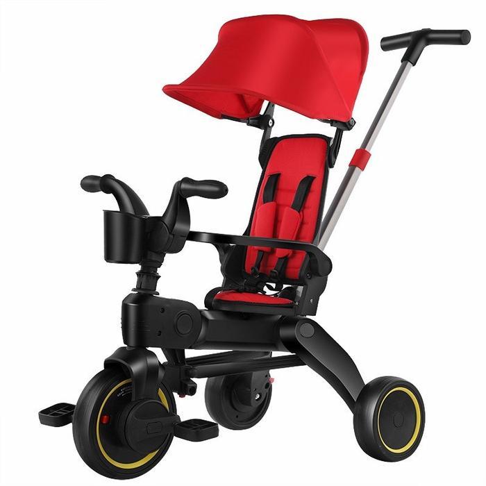 Sepeda Stroller Anak Lipat / Sepeda Anak Roda Tiga Bisa Dilipat / Stroller Sepeda Roda Tiga / Sepeda