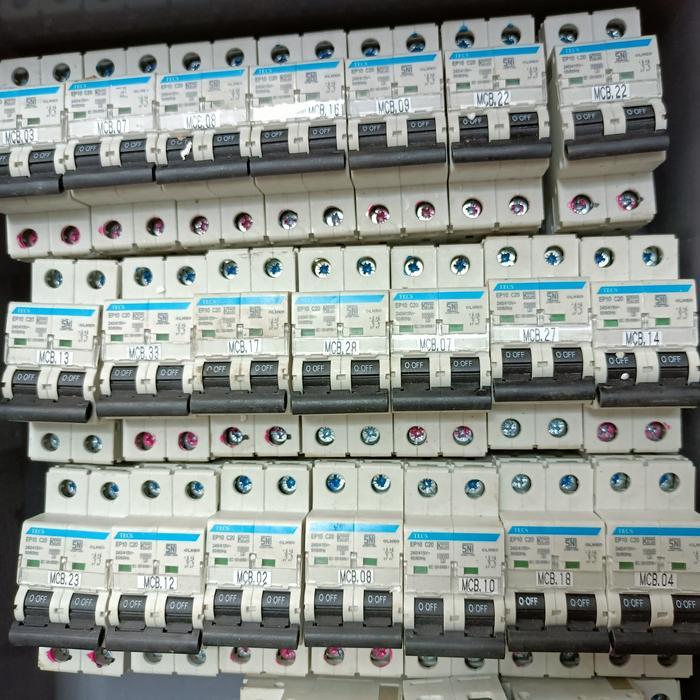 TERLARIS mcb AC 20a 2p breaker SNI standard PLN MCB TECS JAPAN C20 original READY