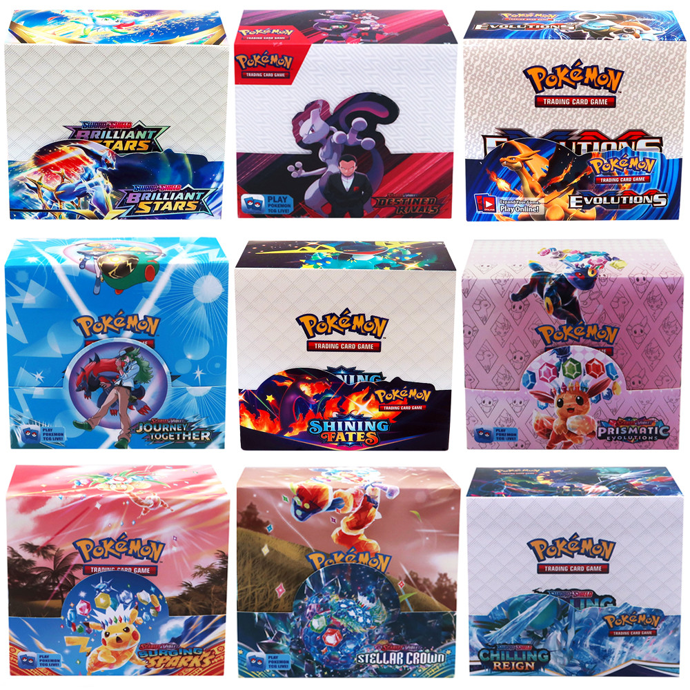 324Pcs Pokemon Cards TCG: Sun & Moon XY Evolutions Booster Box Collectible Trading Pokemon Card