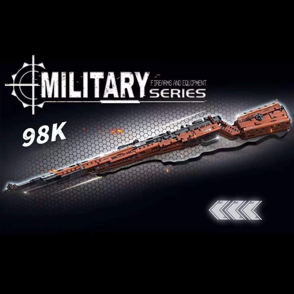 World War II Military Series 1206 Kar98k Rifle Model Assembly Block Set Toy Boy Children's Festival