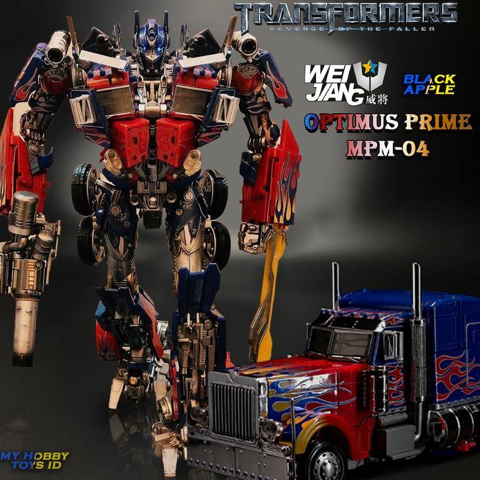 100% Asli Weijiang Figure Robot Transformers Optimus Prime Besar