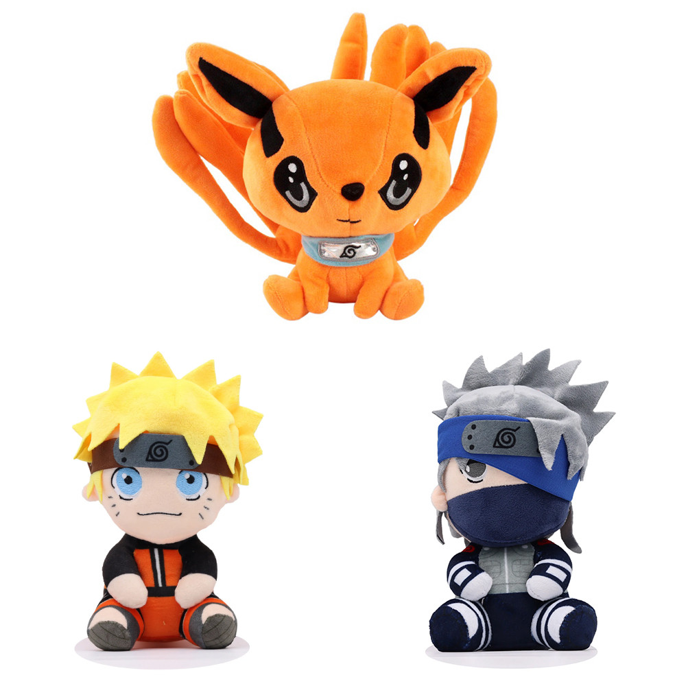 20CM New Naruto Plush Doll Creative Cute Pillow Kakashi Uchiha Itachi Simulation Doll Children's