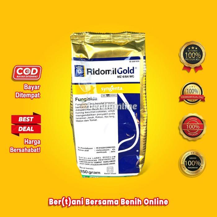 ` FUNGISIDA SISTEMIK - RIDOMIL GOLD - 250 GRAM - SYNGENTA fungisida kontak sistemik antraknosa