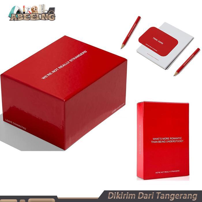 Permainan Kartu WeRe Not Really Strangers Ice Breaker Card Permainan Obrolan Kita Deeper Talk
