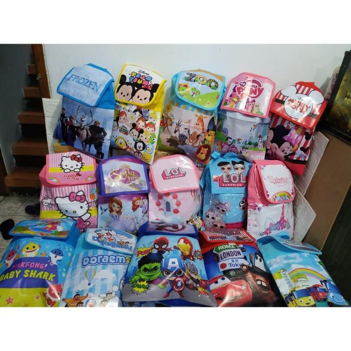 TAS RANSEL FP spunbond Parcel GOODIE BAG GOODY Souvenir ultah anak