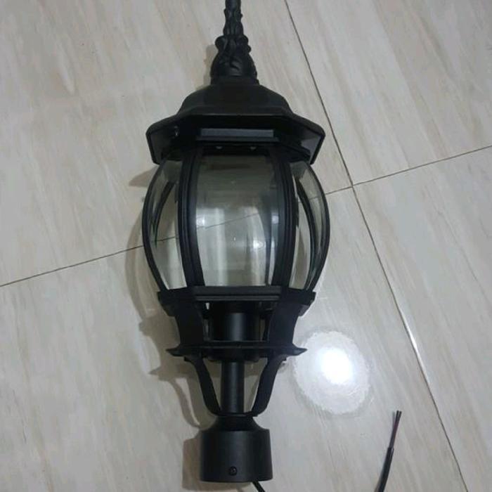 Lampu taman hias klasik outdoor 5003 bk/ab besar