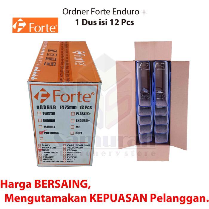 "New" Ordner Forte Premium Enduro + Laminasi Ukuran Kuitansi / A5 Punggung 75 mm / Map File 2 Lubang