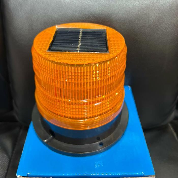 Aoki - lampu rotari solar mini lampu strobo solar mini lampu warning lht