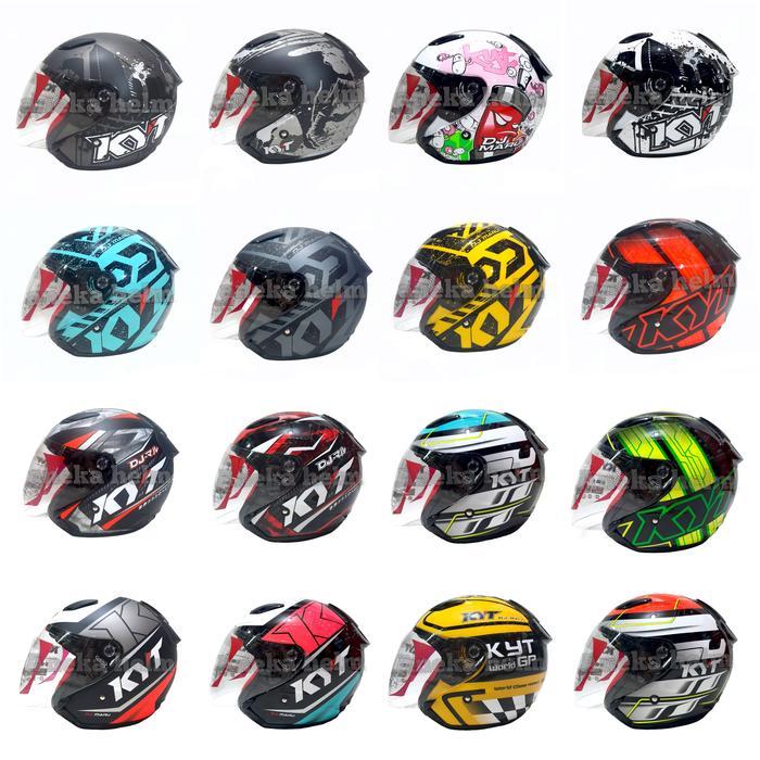 Helm Kyt Dj Maru Motif Helm Half Face