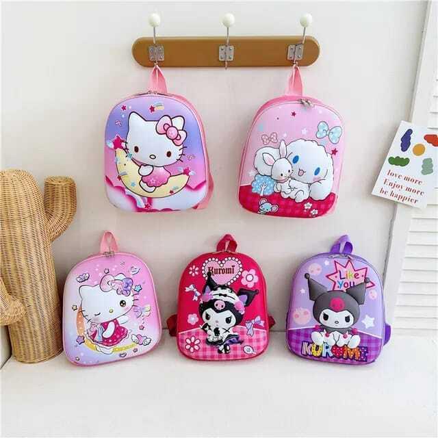 PR0M0 TA050 Tas Sekolah Anak Paud Kuromi Impor / Tas Anti Air / Tas Anak PG TK Impor / Tas