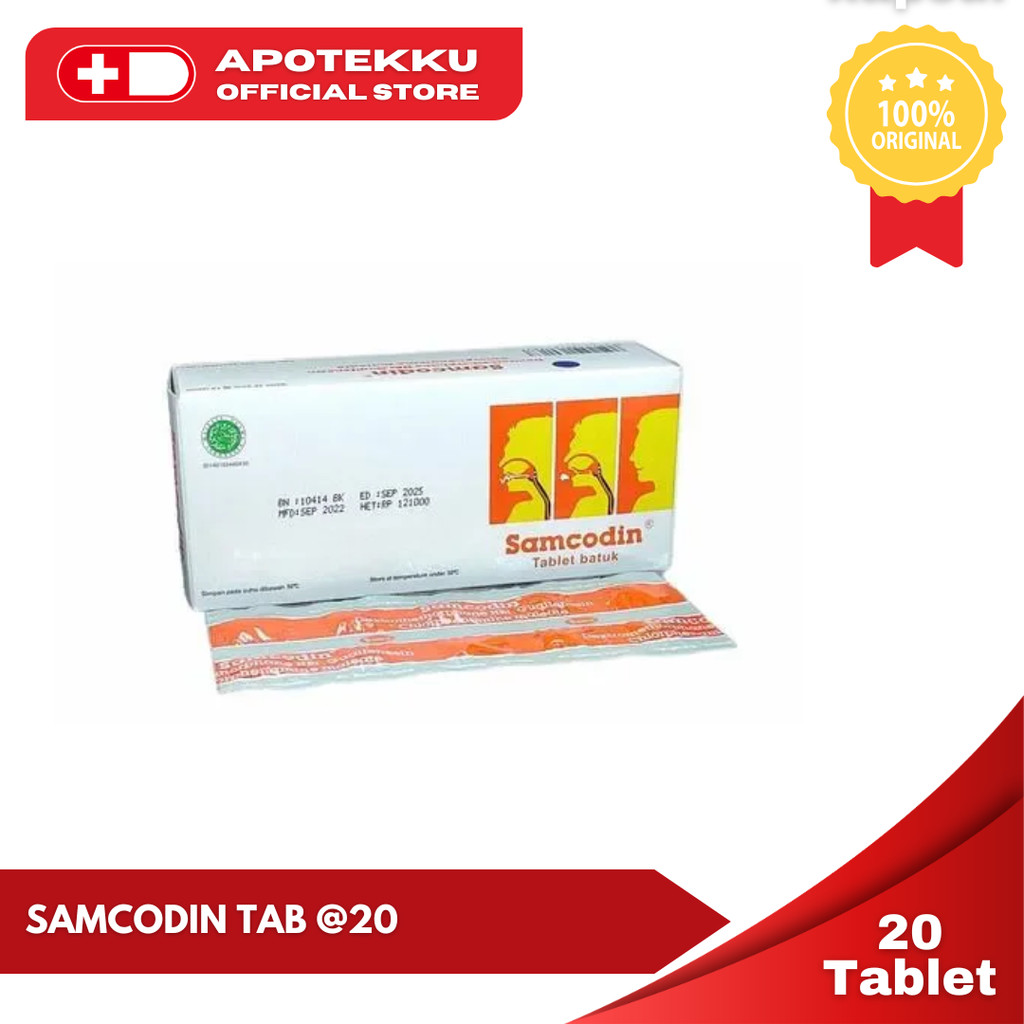 Samcodin Obat Batuk & Sesak Napas Cepat Reda (20 Tablet)