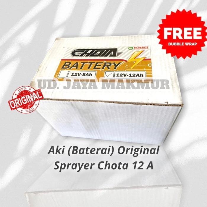 Aki Sprayer Elektrik 12 A Ori Chota/ Aki Baterai Sprayer Elektrik Chota 12 A