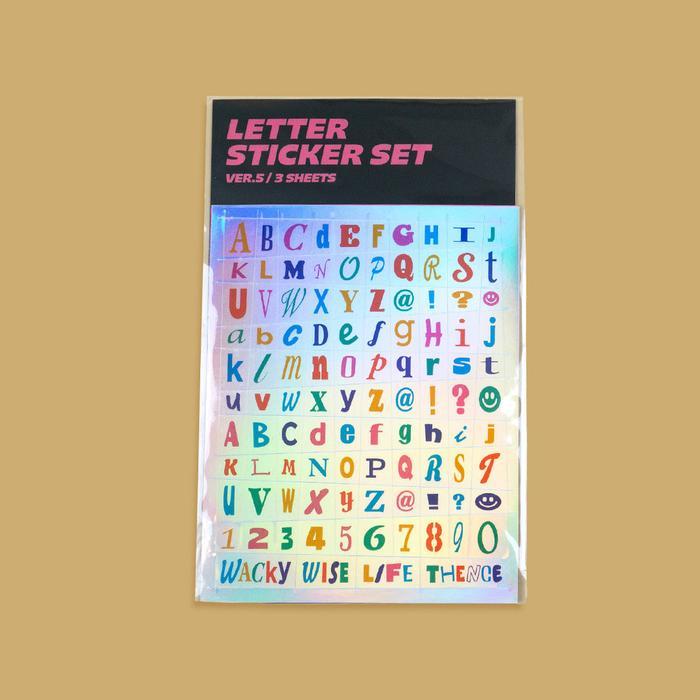 THENCE Letter Sticker Set / Sticker Premium