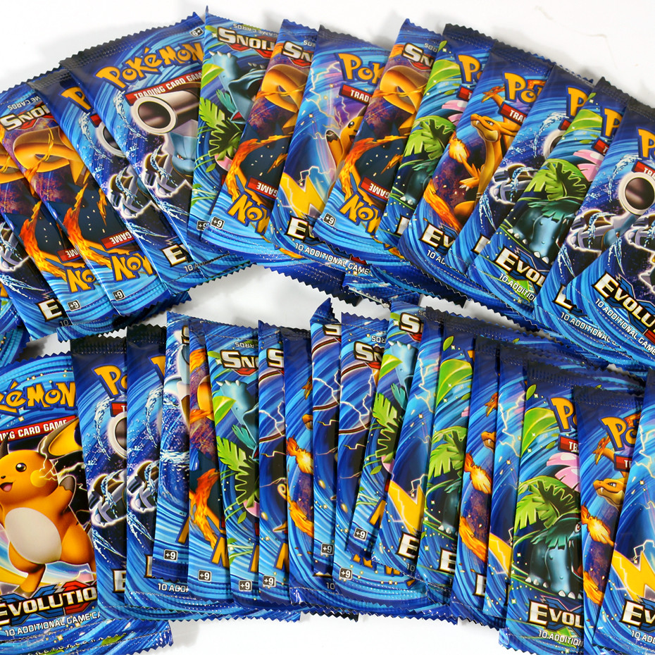 Newest 324Pcs Pokemon Cards Sun & Moon XY Evolutions Pokemon Booster Box Collectible Tradiner Card