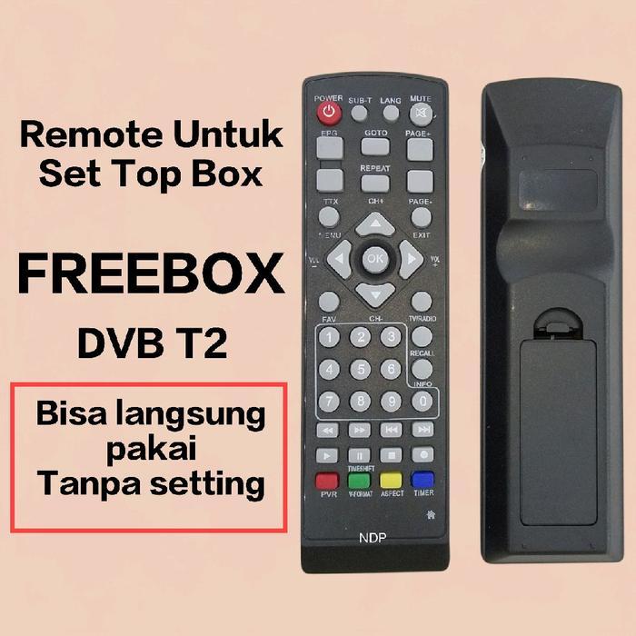 Remot Set Top Box FREEBOX / Remote STB Tanpa Setting