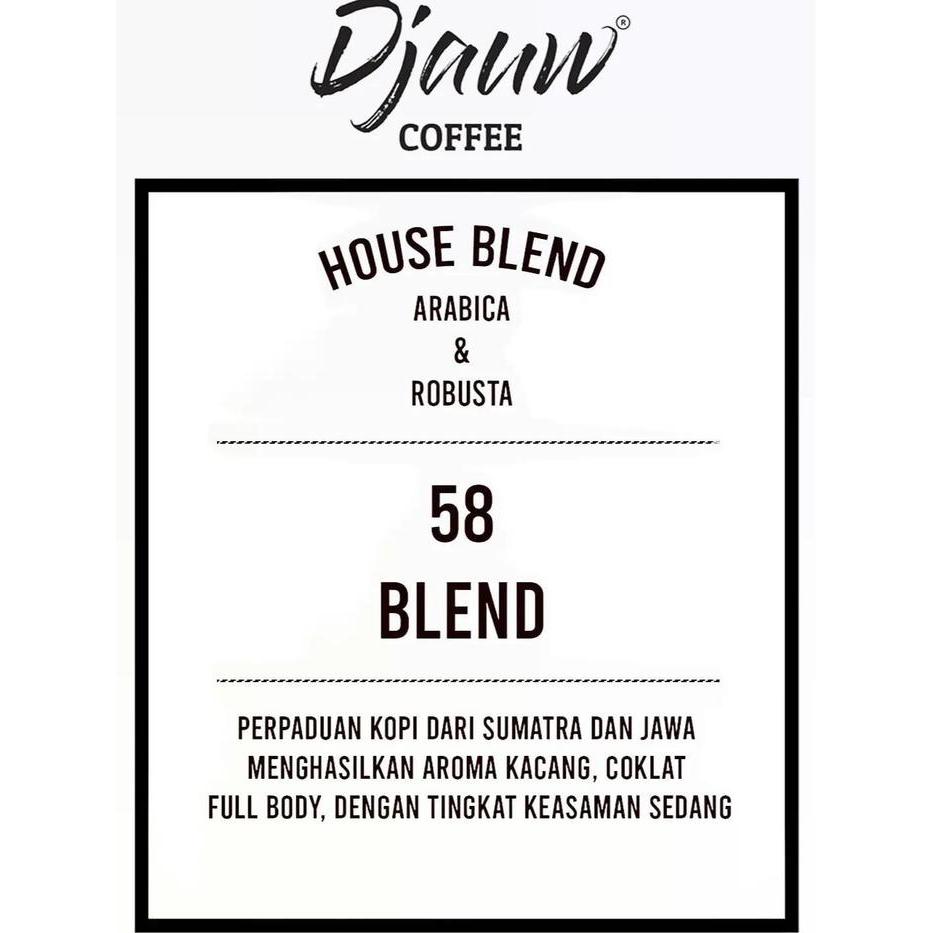 Kopi Arabika Robusta Espresso Base - 58 BLEND - BIJI/BEANS, 250GR
