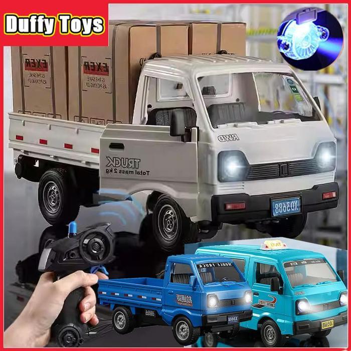 Duffy Toys Mobil Remote Control D12 Cargo Truck RC Car Pickup Box Truk Suzuki Carry Pick up
