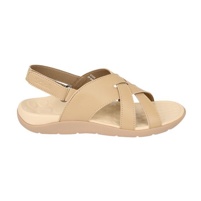 Scholl Laura Beige Sandal Wanita Size 36-40 Women Sandals Biomechanics Sintetis