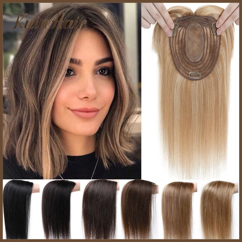 Silk Top Base Women Topper Hair Women Wigs Clip In Real Human Hair Hairpiece Human Hair Extension
