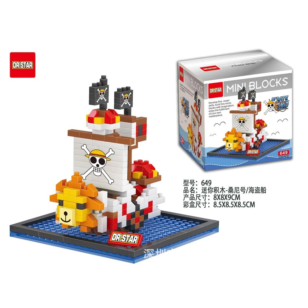Anime Pirate Ship Building Blocks Thousand Sunny Going Merry Polortang One Diamond Bricks Piece