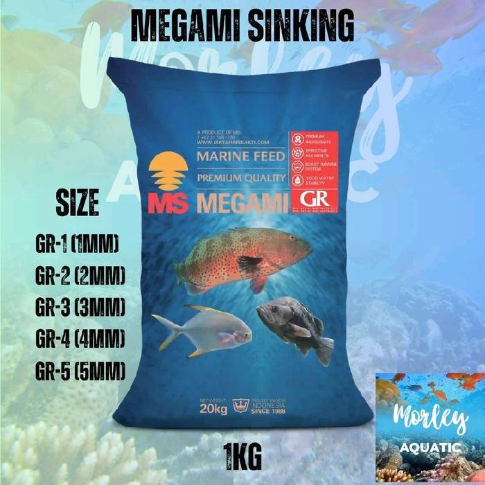 TERLARIS MEGAMI GR SINKING 500GR / 1KG READY