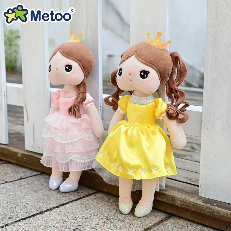 Original 38cm Metoo Angela Dolls Pink Sweet Fairy Tale Princess Cute Toy Beautiful Skirt Dolls
