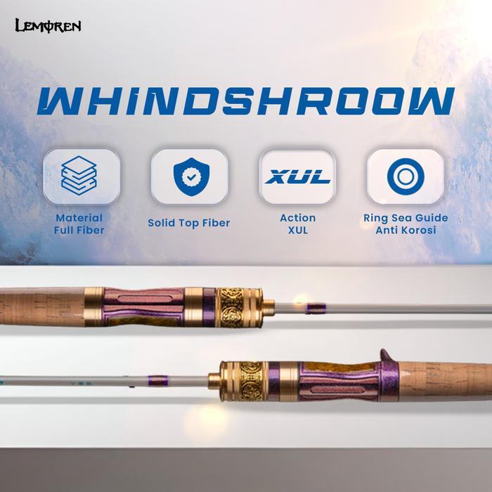 Terlaris Joran Lemoren Whindshroow 1.4M Ul Travel Rod Ultralight Carbonn Jp015
