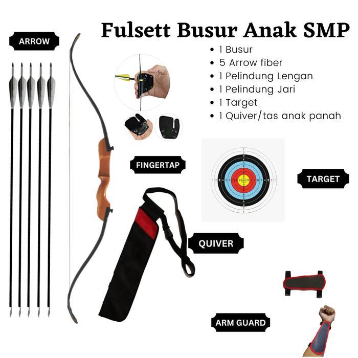 Busur Panah Standar Panahan Anak Arrow Fiber - Coklat