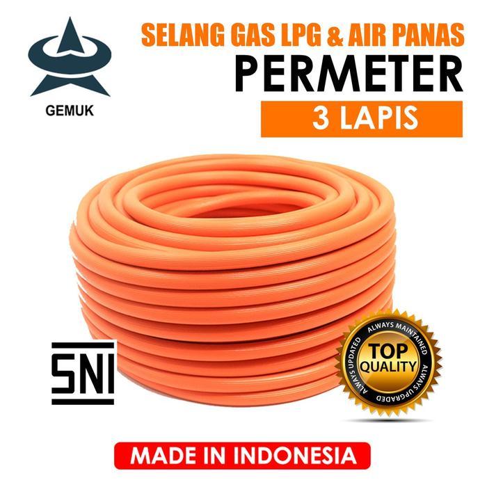 GEMUK Selang Gas Lpg 3 Lapis SNI / Selang Kompor Gas Permeter / Selang Gas Standar Sni / Selang