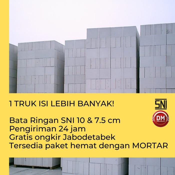 NEW - HEBEL BATA RINGAN AAC SNI 10 & 7.5 CM FREE ONGKIR JABODETABEK TERMURAH