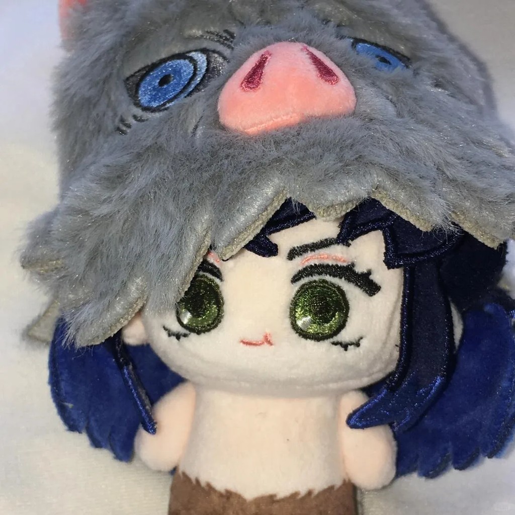 10cm Kawaii Inosuke Plush Toy With Hat High Quality Figure Game Anime Cosplay Stuffed Doll Birthday