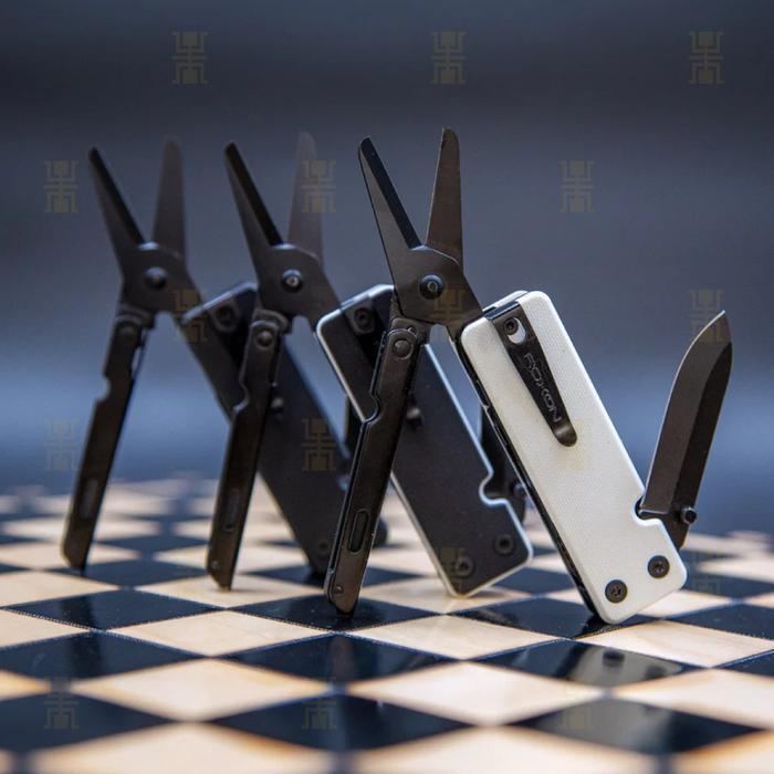 ROXON KS2E Elite & Noir D2 Blade Folding Scissors EDC Multitool