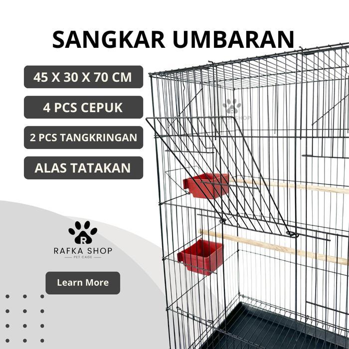 SANGKAR UMBARAN BURUNG SIZE M JUMBO BESI LIPAT TEBAL SANGKAR BURUNG LOVE BIRD