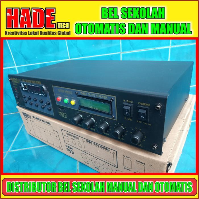 Bel Sekolah Otomatis 3 Horn Dengan 40 Jadwal, Kabel Audio, Dan Remote Control - Usb