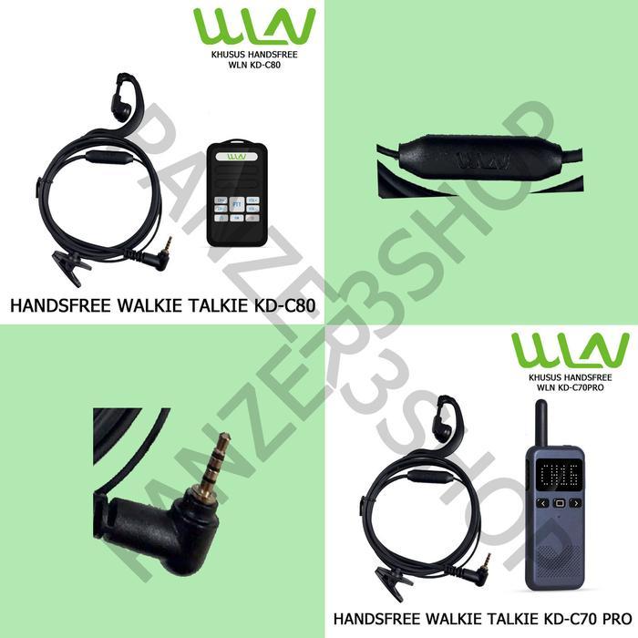 Ada Stok HANDSFREE WALKIE TALKIE WLN TIPE KD-C70PRO DAN KD-C80